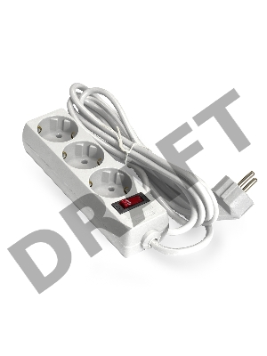 Сетевой фильтр ExeGate EX221178RUS SP-3-1.8W (3 розетки, 1.8м, евровилка, белый)