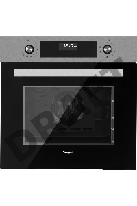 Встраиваемый духовой шкаф Weissgauff EOV 291 PDX, 60 см, нержавеющая сталь/черное стекло