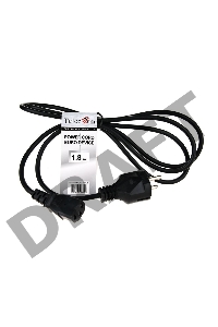 Кабель Telecom Кабель (TE021-CU0.5-1.8M) компьютер - розетка 220V (EURO) 1.8м, 3G0,5mm медь 