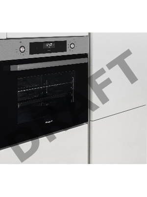 Встраиваемый духовой шкаф Weissgauff EOV 291 PDX, 60 см, нержавеющая сталь/черное стекло