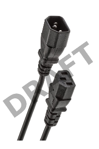 Кабель монитор - компьютер 1.8 метра 220V (UPS -> устройство) VDE 3G*0.5mm QUST(Aopen) ACE001-1.8м