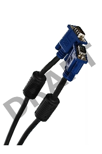 Кабель монитор-SVGA card (15M-15M) 5.0м 2 фильтра VCOM