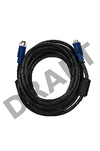 Кабель монитор-SVGA card (15M-15M) 5.0м 2 фильтра VCOM