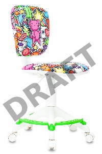 Кресло детское Бюрократ CH-W204/F мультиколор маскарад крестовина пластик подст.для ног пластик белый