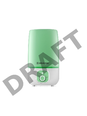 Увлажнитель ультразвуковой BRAYER BR4700GN, 4 л, 25 м, 13 ч., регулировка интенсивности, аромат.
