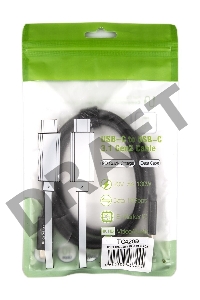 Кабель USB 3.1 Type Cm -- Cm IC 5А 10Gbs длина 1M, Telecom <TC420B> черный