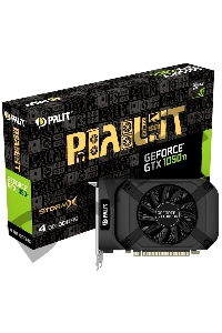 Видеокарта Palit PA-GTX1050Ti StormX 4G nVidia GeForce GTX 1050TI 4096Mb 128bit GDDR5 1290/7000 DVIx1/HDMIx1/DPx1/HDCP Ret