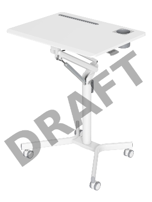 Стол для ноутбука Cactus VM-FDS101B столешница МДФ белый 70x52x107см (CS-FDS101WWT)