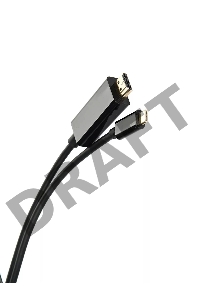 Кабель-адаптер VCOM CU423C-1.8M USB 3.1 Type-Cm --> HDMI A(m) 3840x2160@30Hz, 1.8m