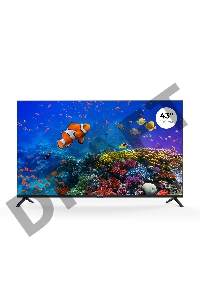 Телевизор Триколор 4K Ultra HD 43” Smart (+1 год подписки), черный