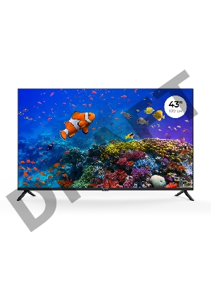 Телевизор Триколор 4K Ultra HD 43” Smart (+1 год подписки), черный