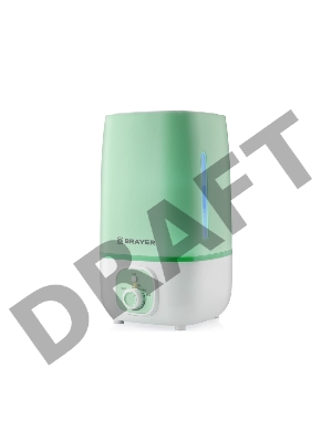 Увлажнитель ультразвуковой BRAYER BR4700GN, 4 л, 25 м, 13 ч., регулировка интенсивности, аромат.