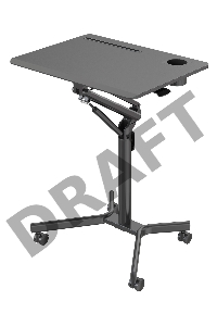 Стол для ноутбука Cactus VM-FDS101B столешница МДФ черный 70x52x105см (CS-FDS101BBK)