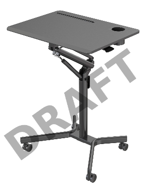 Стол для ноутбука Cactus VM-FDS101B столешница МДФ черный 70x52x105см (CS-FDS101BBK)