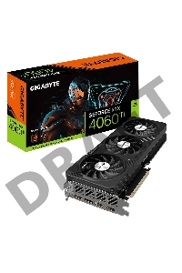 Видеокарта Gigabyte GV-N406TGAMING OC-8GD RTX 4060Ti PCI-E 4.0 8 ГБ GDDR6, 128 бит, DisplayPort x2, HDMI x2, GPU 2310 МГц