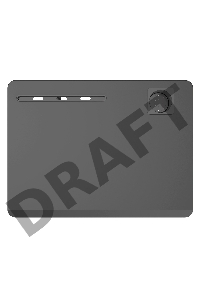 Стол для ноутбука Cactus VM-FDS101B столешница МДФ черный 70x52x105см (CS-FDS101BBK)