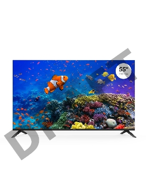 Телевизор Триколор 4K Ultra HD 55” Smart (+1 год подписки), черный