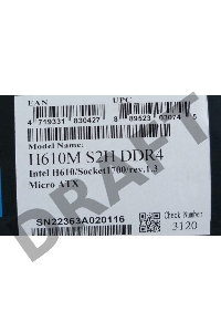 (Из ремонта, рабочая, гарантия 14 дней) Материнская плата Gigabyte H610M S2H (V 1.2) LGA1700 2xDDR4 1xPCIex16 4xSATA 1xM.2 D-SUB DVI-D HDMI DP