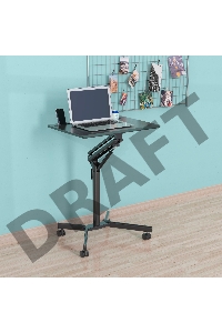 Стол для ноутбука Cactus VM-FDS101B столешница МДФ черный 70x52x105см (CS-FDS101BBK)