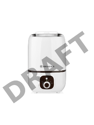 Увлажнитель ультразвуковой BRAYER BR4701, 3 л, 25 м,( 40-80%), 13 ч., регулировка интенсивности
