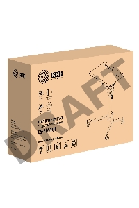 Стол для ноутбука Cactus VM-FDS101B столешница МДФ черный 70x52x105см (CS-FDS101BBK)