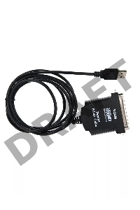 Кабель AM/LPT 1.8м VCOM Кабель-адаптер USB -> LPT (прямое подключение к LPT порту принтера), VUS7052
