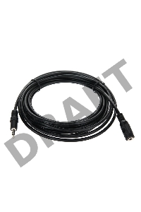 Кабель удлинительный Telecom 3.5 Jack (M) - 3.5 Jack (F), стерео, аудио, 5м <TAV7179-5M>