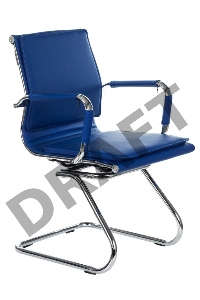 Кресло Бюрократ CH-993-Low-V/blue низкая спинка синий искусственная кожа