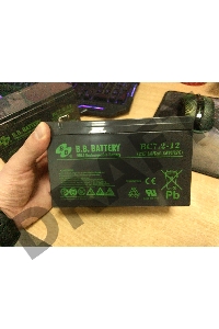 (Расплавлены клейма, исправен выдают 12.8 вольт) Батарея B.B.Battery BC 7.2-12 (12V 7.2Ah)