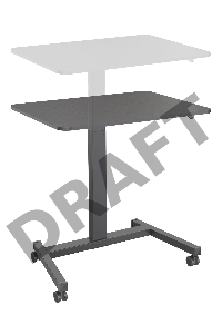 Стол для ноутбука Cactus VM-FDS102 столешница МДФ черный 80x60x121см (CS-FDS102BBK)