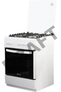 Газовая плита De Luxe 606040.24-001г(кр)чр белый