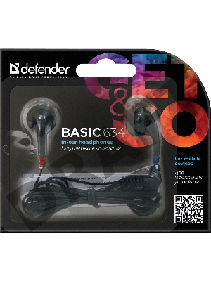 Наушники DEFENDER Basic 634 черный 
