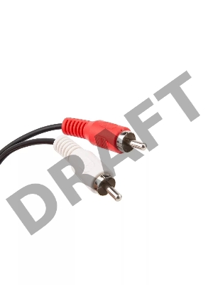 Кабель соединительный 2xRCA (M) - 2xRCA (M) черный 1,5m, Telecom <TAV7158-1.5M>