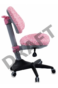 Кресло детское Бюрократ KD-2/PK/HEARTS-PK розовый сердца Hearts-Pk