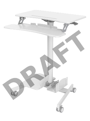 Стол для ноутбука Cactus VM-FDS108 столешница МДФ белый 71x39.2x110см (CS-FDS108WWT)