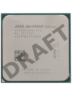 Процессор AMD Bristol Ridge A6 2C/2T 9500E (3.0/3.4GHz,1MB,35W,AM4) tray,Radeon R5 Series