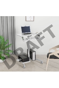 Стол для ноутбука Cactus VM-FDS108 столешница МДФ белый 71x39.2x110см (CS-FDS108WWT)