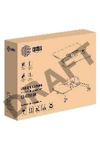 Стол для ноутбука Cactus VM-FDS108 столешница МДФ белый 71x39.2x110см (CS-FDS108WWT)
