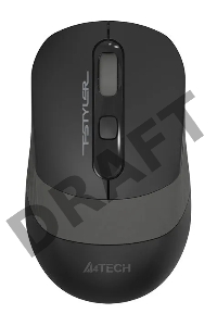Мышь A4Tech Fstyler FG10 черный/серый оптическая (2000dpi) беспроводная USB (3but)