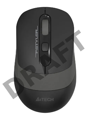Мышь A4Tech Fstyler FG10 черный/серый оптическая (2000dpi) беспроводная USB (3but)