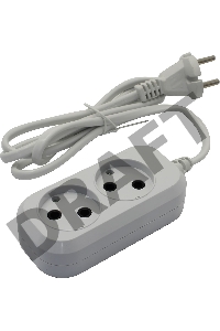 Сетевой удлинитель Buro BU-PSL2.1/W 1.5м (2 розетки) белый (пакет ПЭ)