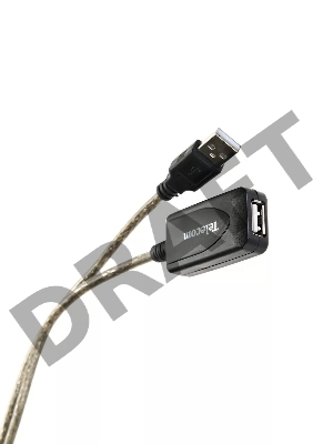 Кабель USB2.0-repeater, удлинительный активный <Am-->Af> 10м, Telecom <TUS7049-10M>
