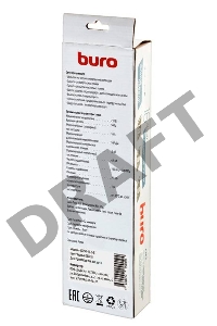 Сетевой фильтр Buro 600SH-16-5-B 5м (6 розеток) черный (коробка)