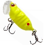 Воблер 457, SAN-BUGS FOX 38F, Ярко-желтая с красной точкой