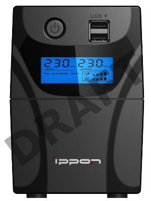Источник бесперебойного питания Ippon Back Power Pro II 500 300Вт 500ВА черный