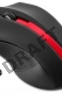 Мышь Oklick 615MW черный/красный оптическая (1000dpi) беспроводная USB (2but) 