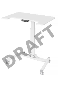 Стол для ноутбука Cactus VM-FDE101 столешница МДФ белый 80x60x123см (CS-FDE101WWT)