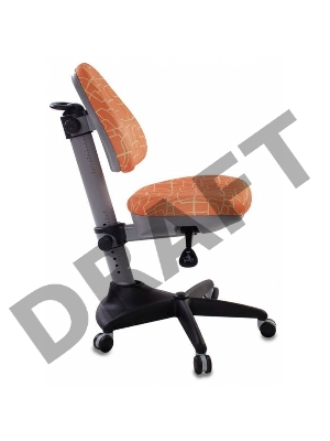 Кресло детское Бюрократ KD-2/G/GIRAFFE оранжевый жираф