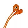 Кабель компьютер-розетка 220V (EURO) <VDE> 1,8м 3G0,75mm2 VCOM {CE021-O}, оранжевый
