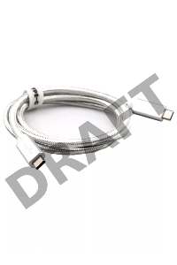 Кабель USB 3.1 Type Cm -- Cm IC 5А 10Gbs длина 1M, Telecom <TC420S> серебряный